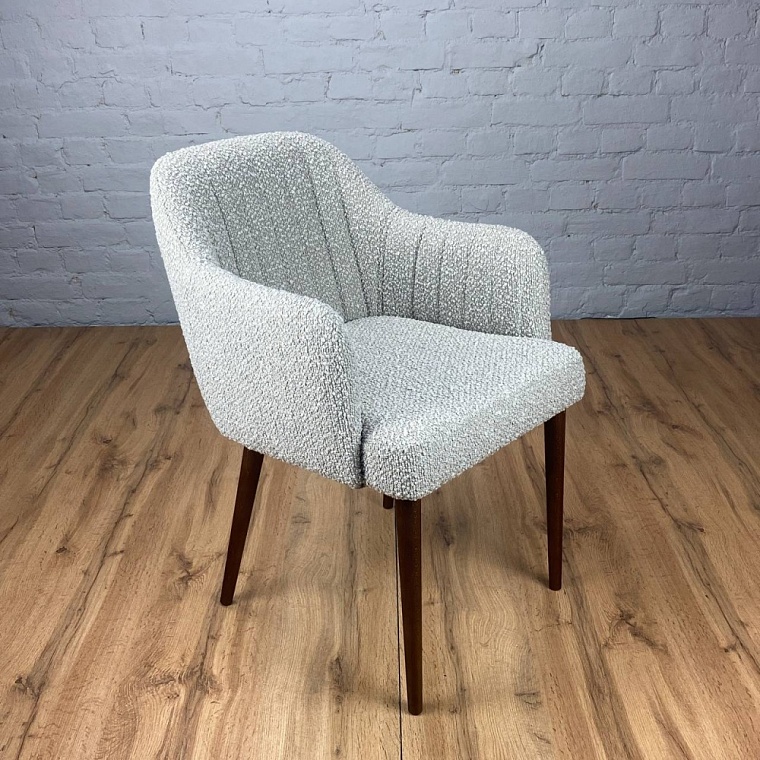 Стул  550*620*790  (A. BUCKLE Latte / ножки Бук / Тон-4 (Старинный орех))