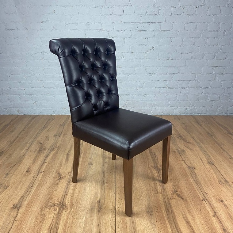 Стул  550*640*950  ( Кожзам Boston Elite coffee / Бук / Тон 4- (Старинный орех))